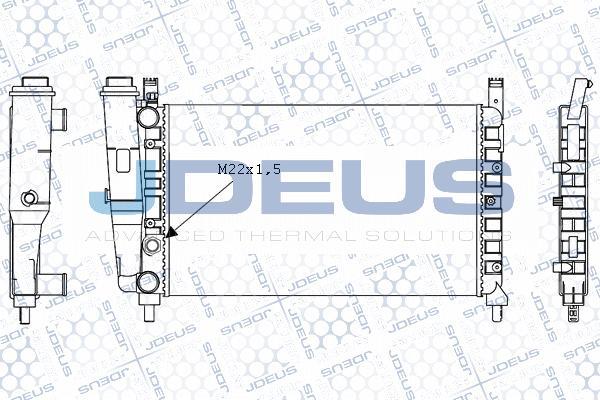 Jdeus M-0110950 - Kühler, Motorkühlung alexcarstop-ersatzteile.com