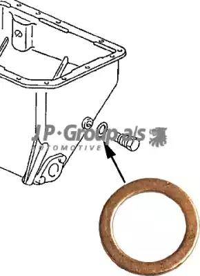 JP Group 8113850100 - Dichtring, Ölablassschraube alexcarstop-ersatzteile.com