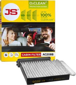 JS Asakashi AC208B - Filter, Innenraumluft alexcarstop-ersatzteile.com