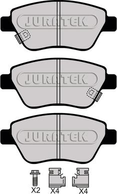 Juratek JCP4267 - Bremsbelagsatz, Scheibenbremse alexcarstop-ersatzteile.com