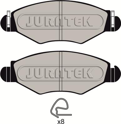 Juratek JCP1378 - Bremsbelagsatz, Scheibenbremse alexcarstop-ersatzteile.com