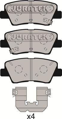 Juratek JCP8195 - Bremsbelagsatz, Scheibenbremse alexcarstop-ersatzteile.com