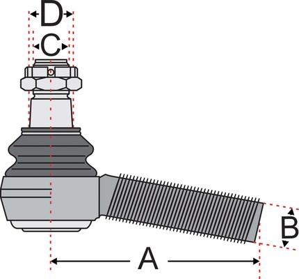 Juratek JSS2303A - Spurstangenkopf alexcarstop-ersatzteile.com