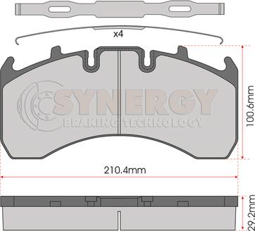 Allied Nippon ACV065 - Bremsbelagsatz, Scheibenbremse alexcarstop-ersatzteile.com