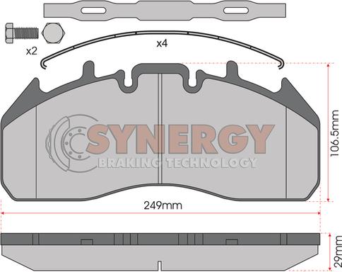 Juratek SYN3006 - Bremsbelagsatz, Scheibenbremse alexcarstop-ersatzteile.com