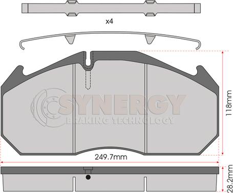 Juratek SYN3760 - Bremsbelagsatz, Scheibenbremse alexcarstop-ersatzteile.com