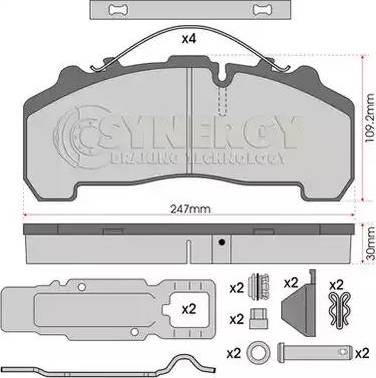 Juratek SYN2000K - Bremsbelagsatz, Scheibenbremse alexcarstop-ersatzteile.com