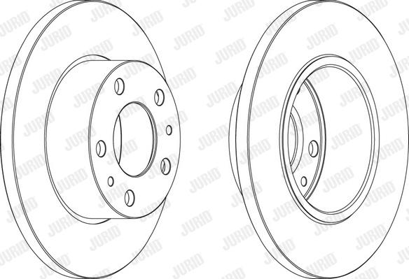 Jurid 569105J-1 - Bremsscheibe alexcarstop-ersatzteile.com