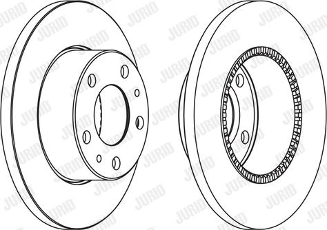 Jurid 569106J-1 - Bremsscheibe alexcarstop-ersatzteile.com