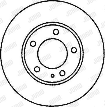 Jurid 561967JC-1 - Bremsscheibe alexcarstop-ersatzteile.com