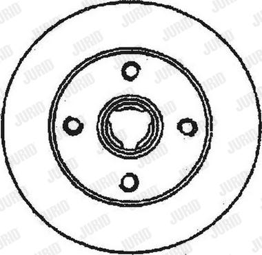 Jurid 561460J-1 - Bremsscheibe alexcarstop-ersatzteile.com