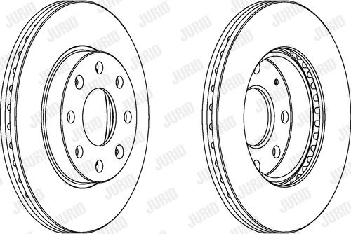 Jurid 563019JC-1 - Bremsscheibe alexcarstop-ersatzteile.com