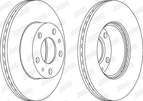 Jurid 563018JC-1 - Bremsscheibe alexcarstop-ersatzteile.com