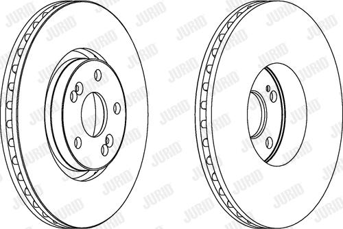 Jurid 563025JC-1 - Bremsscheibe alexcarstop-ersatzteile.com