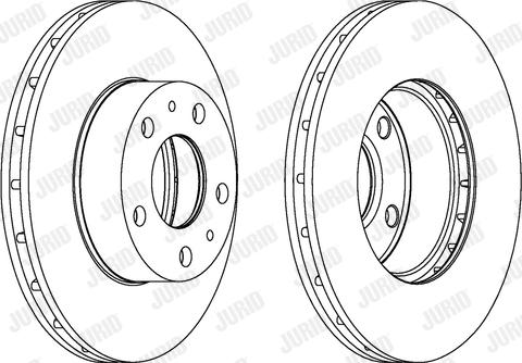 Jurid 563026JC-1 - Bremsscheibe alexcarstop-ersatzteile.com