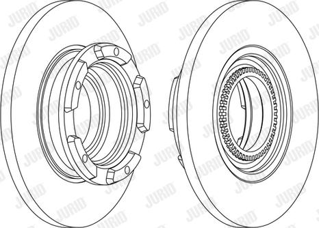 Jurid 563126JC-1 - Bremsscheibe alexcarstop-ersatzteile.com