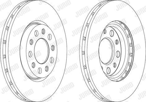 Jurid 562916JC-1 - Bremsscheibe alexcarstop-ersatzteile.com