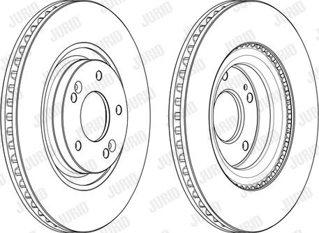 Jurid 562987JC-1 - Bremsscheibe alexcarstop-ersatzteile.com