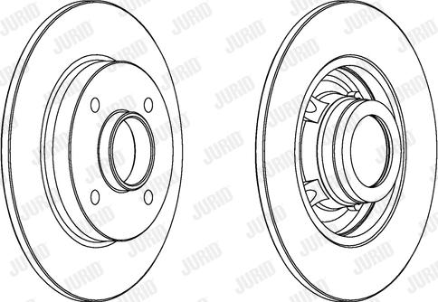 Jurid 562938JC-1 - Bremsscheibe alexcarstop-ersatzteile.com