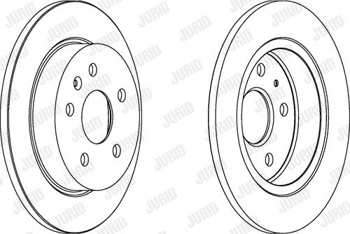 Jurid 562461JC-1 - Bremsscheibe alexcarstop-ersatzteile.com