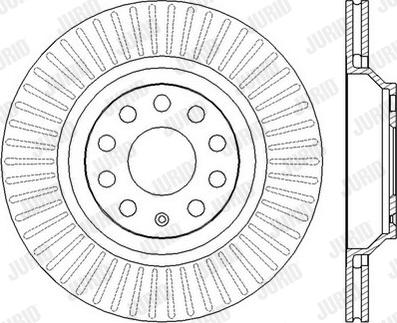 Jurid 562432JC-1 - Bremsscheibe alexcarstop-ersatzteile.com