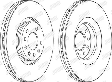 Jurid 562423JC-1 - Bremsscheibe alexcarstop-ersatzteile.com