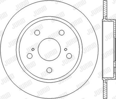 Jurid 562599JC-1 - Bremsscheibe alexcarstop-ersatzteile.com