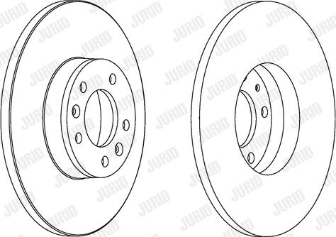 Jurid 562525JC-1 - Bremsscheibe alexcarstop-ersatzteile.com