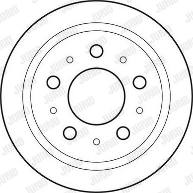 Jurid 562629JC-1 - Bremsscheibe alexcarstop-ersatzteile.com