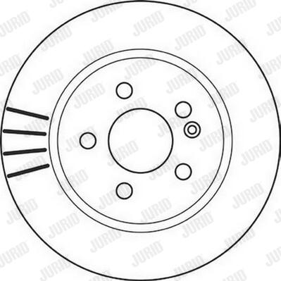 Jurid 562099J-1 - Bremsscheibe alexcarstop-ersatzteile.com