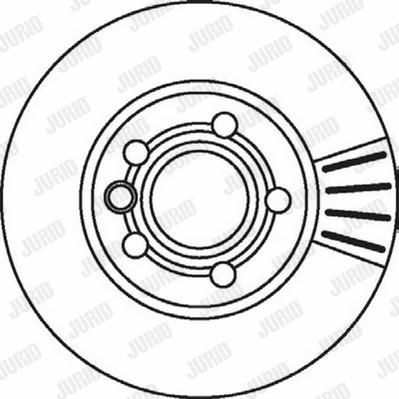 Juratek FOR127 - Bremsscheibe alexcarstop-ersatzteile.com