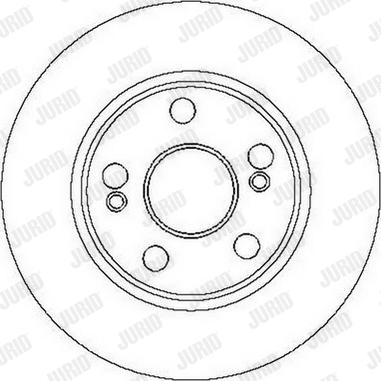 Jurid 562104J-1 - Bremsscheibe alexcarstop-ersatzteile.com