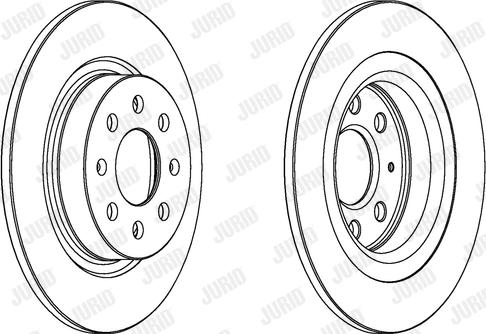 Jurid 562305JC-1 - Bremsscheibe alexcarstop-ersatzteile.com