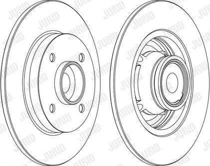 Jurid 562374JC-1 - Bremsscheibe alexcarstop-ersatzteile.com