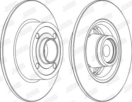 Jurid 562376J-1 - Bremsscheibe alexcarstop-ersatzteile.com