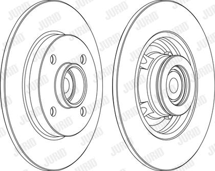 Jurid 562373J-1 - Bremsscheibe alexcarstop-ersatzteile.com