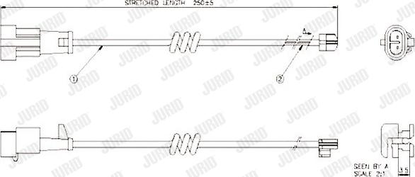 Jurid 587041 - Warnkontakt, Bremsbelagverschleiß alexcarstop-ersatzteile.com