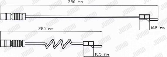 Jurid 587007 - Warnkontakt, Bremsbelagverschleiß alexcarstop-ersatzteile.com