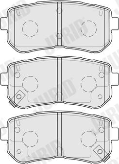 Jurid 574047J - Bremsbelagsatz, Scheibenbremse alexcarstop-ersatzteile.com