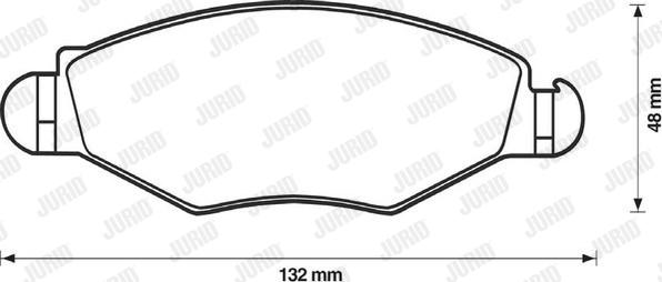 Jurid 571954D - Bremsbelagsatz, Scheibenbremse alexcarstop-ersatzteile.com