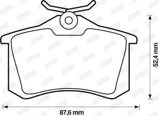 Jurid 571906J - Bremsbelagsatz, Scheibenbremse alexcarstop-ersatzteile.com