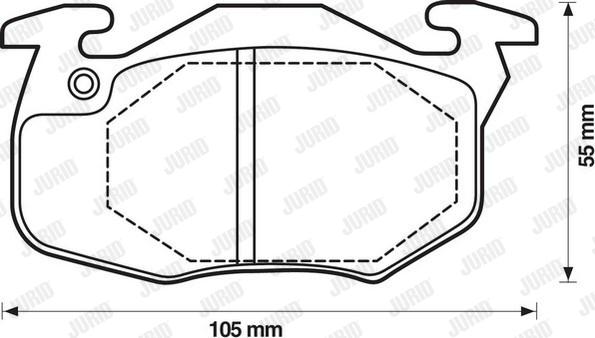 Jurid 571911D - Bremsbelagsatz, Scheibenbremse alexcarstop-ersatzteile.com