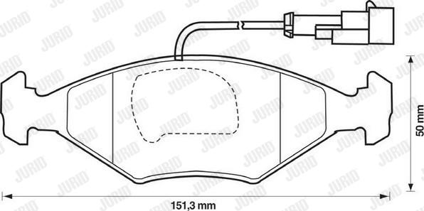 Jurid 571917J - Bremsbelagsatz, Scheibenbremse alexcarstop-ersatzteile.com