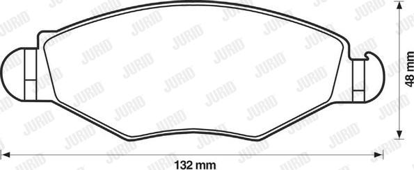 Jurid 571930J - Bremsbelagsatz, Scheibenbremse alexcarstop-ersatzteile.com