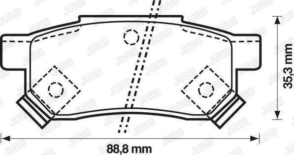 Jurid 571977D - Bremsbelagsatz, Scheibenbremse alexcarstop-ersatzteile.com