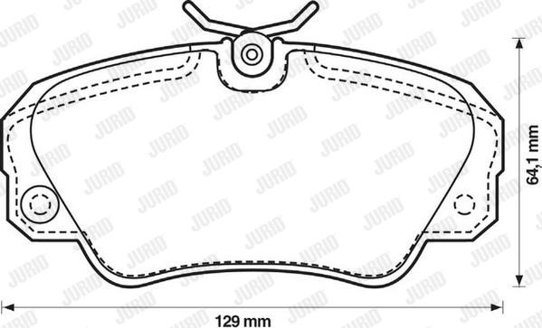 Jurid 571493J - Bremsbelagsatz, Scheibenbremse alexcarstop-ersatzteile.com