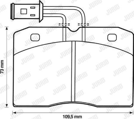 Jurid 571842J - Bremsbelagsatz, Scheibenbremse alexcarstop-ersatzteile.com