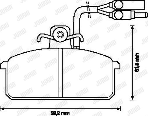 Jurid 571455J - Bremsbelagsatz, Scheibenbremse alexcarstop-ersatzteile.com