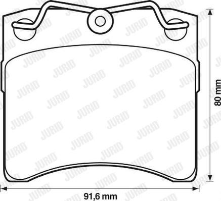 Jurid 571458J - Bremsbelagsatz, Scheibenbremse alexcarstop-ersatzteile.com