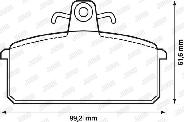 Jurid 571453J - Bremsbelagsatz, Scheibenbremse alexcarstop-ersatzteile.com